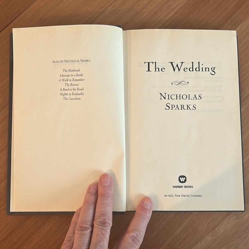 Nicholas Sparks- The Wedding- Hardcover/hardback book. - Picture 12 of 16